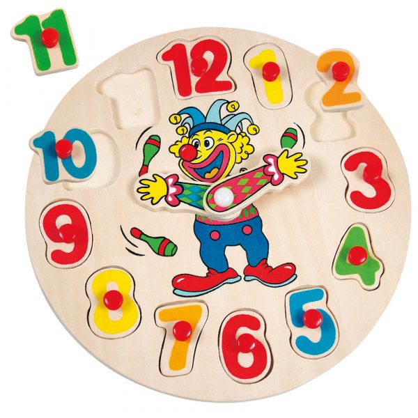 Klaun Otto, hodiny-puzzle