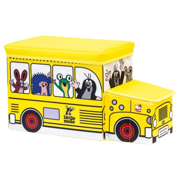 Krtek krabice na hračky - bus